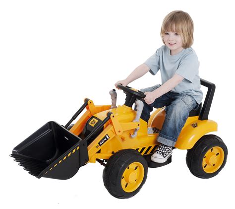 sit on digger for children